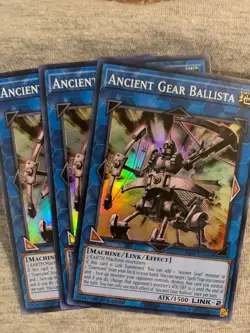 3x Ancient Gear Ballista 1st Edition Super Rare RA03-EN046 Yu-Gi-Oh! - Image 1