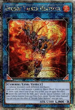 Decode Talker Heatsoul Yu-Gi-Oh! RA01-EN048 1st Quarter Century Secret Rare - Image 1