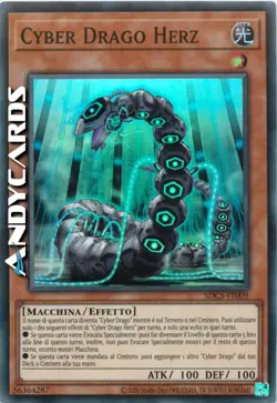 CYBER DRAGO HERZ • (Cyber Dragon Herz) • Super R • SDCS IT009 • Unl • Yugioh! - Image 1