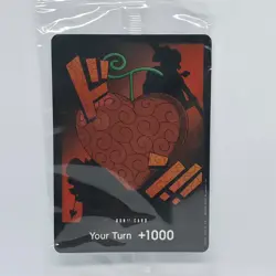 One Piece Devil Fruit Vol. 3 Trafalgar Law Don!! Card Sealed WITH SLEEVES - Image 1
