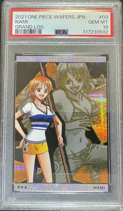 2012 One Piece Wafer Nami Grand Log No.10-03 SR PSA10 - Image 1