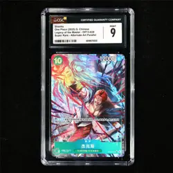 CGC 9 MINT 2025 One Piece CHN Shanks OP13-028 SR (ALT ART) - Image 2