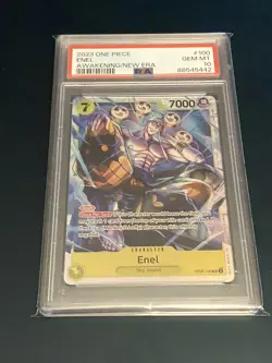 2023 One Piece ENEL 100 OP05 SR Awakening Of The New Era PSA 10 Gem Mint! - Image 1