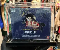 ONE PIECE ENG. ROMANCE DAWN OP-01 WHITE BOTTOM BOOSTER BOX (SEALED) CORNER DINGS - Image 1