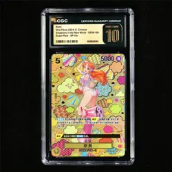CGC 10 PRISTINE 2024 One Piece CHN Nami OP08-106 SR-SP Ver. - Image 1