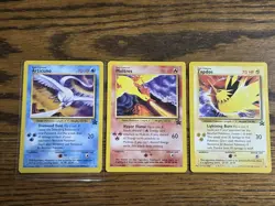 Pokemon Wotc Black Star Promos 3 LEGENDARY BIRDS nice looking cards,, - Image 1