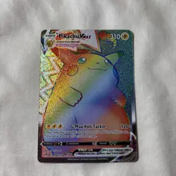 Pikachu VMAX Secret Rare Holo 188/185 Vivid Voltage Pokemon Card English - Image 1