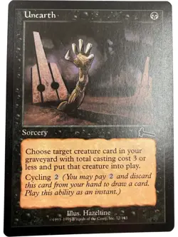 Magic: The Gathering Unearth Sorcery Card Lot of 4 Black MTG (K) T2160 HS17 - Image 2