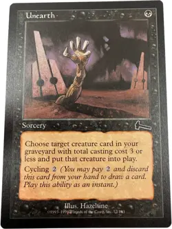 Magic: The Gathering Unearth Sorcery Card Lot of 4 Black MTG (K) T2160 HS17 - Image 3