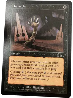 Magic: The Gathering Unearth Sorcery Card Lot of 4 Black MTG (K) T2160 HS17 - Image 5