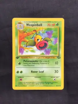 Pokemon Cards: Jungle 1st Edition Uncommon: Weepinbell 48/64 - Image 1