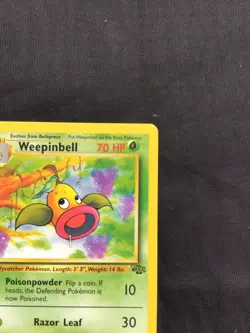 Pokemon Cards: Jungle 1st Edition Uncommon: Weepinbell 48/64 - Image 3
