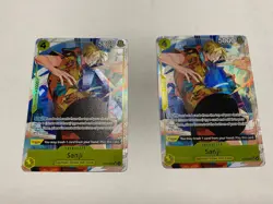 One Piece card ST29 Sanji(ST29-004) parallel 2x from bonus pack - Image 1