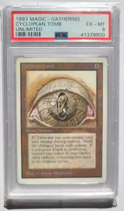 MTG Cyclopean Tomb 1993 Unlimited PSA 6 EX-MT Vintage Magic The Gathering Card - Image 1