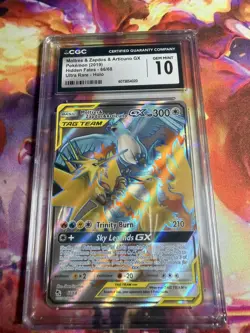 Pokemon TCG Moltres Zapdos Articuno GX Full Art Card 66/68 Hidden Fates CGC 10 - Image 1
