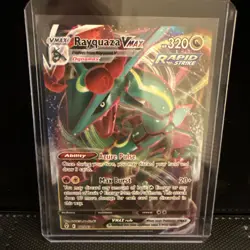 Pokemon TCG Rayquaza VMAX Holo Ultra Rare Card Evolving Skies 111/203 NM - Image 1