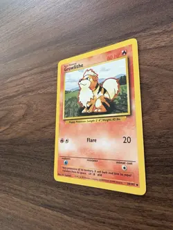 Pokemon TCG Growlithe Base Set 28/102 Regular Unlimited Uncommon Card NM - Image 4