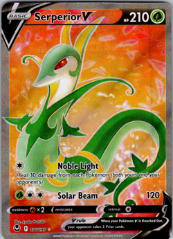 Serperior V - 170/195 - Pokemon Silver Tempest Sword & Shield Full Art Card NM - Image 1