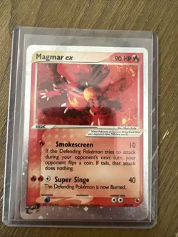 Pokemon TCG Magmar EX Ruby and Sapphire Holo Ultra Rare Card 100/109 - Image 1