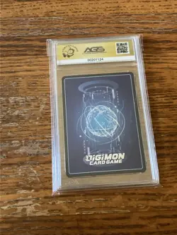 WarGreymon - BT4-048 - Digimon TCG Graded AGS 10 Gem Mint Grading Card - Image 3