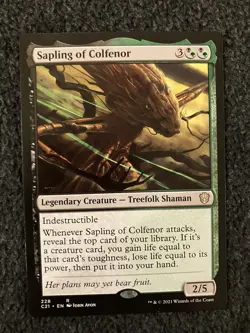 Magic The Gathering MTG - Sapling of Colfenor - Commander 2021 - Image 1