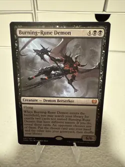 Burning-Rune Demon Kaldheim Regular - Image 1