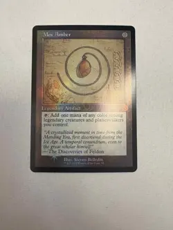 Mox Amber - NM/LP- Schematic Foil - The Brothers War - MtG - Image 1