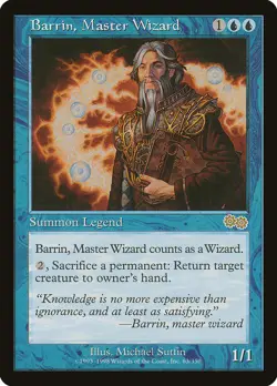 Barrin, Master Wizard [Urza's Saga] Near Mint - Image 1