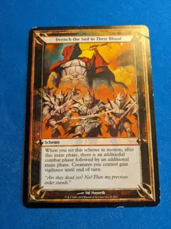 Drench the Soil in Their Blood OVERSIZED SCHEME 1x Archenemy 2010 MtG PLAYED - Image 1
