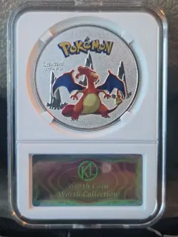 Pokemon Charizard Colorized Coin - Worth Collection KL -Proof - Image 1