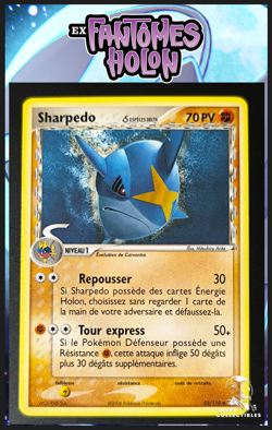 Carte Pokemon Sharpedo 53/110 Especes Delta Bloc EX Fantomes Holon FR - Image 1