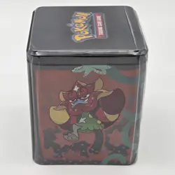 Pokemon TCG Stack'em High Tin of 3 Booster Packs Factory Sealed New - Image 1