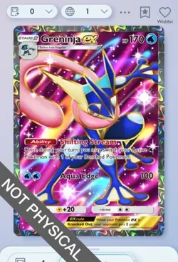 Pokemon TCG POCKET - Greninja Full Art 2⭐, Mega-Rising, English - Image 1