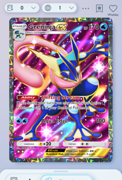 Pokemon TCG POCKET - Greninja Full Art 2⭐, Mega-Rising, English - Image 3