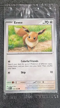 Pokemon Eevee Promo Pokemon Together Sealed 133/165 English - Image 1