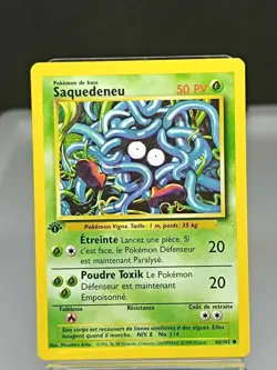 Saquedeneu 66/102 Edition 1 Ed 1 - Set De Base Wizards - Carte Pokemon FR 2 - Image 1