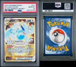2022 POKEMON SWORD & SHIELD SILVER TEMPEST SECRET FULL ART/LUGIA VSTAR PSA 10 - Image 3