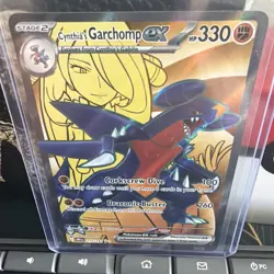 Pokemon TCG Cynthia's Garchomp ex 215/182 Destined Rivals Ultra Rare English - Image 2