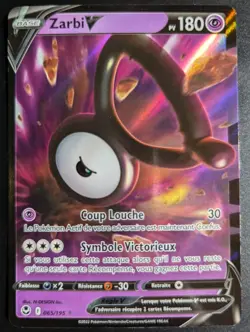 Carte Pokemon Zarbi V 065/195 EB12 Tempete Argentee Epee Bouclier FR - Image 2