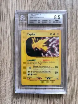 Zapdos Holo H32 Aquapolis deutsch Pokemon BGS 8,5 NM-Mint - Image 1