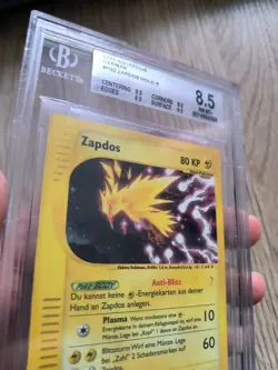 Zapdos Holo H32 Aquapolis deutsch Pokemon BGS 8,5 NM-Mint - Image 2
