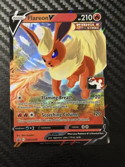Flareon V Pokemon Prize Pack Series 1 Promo Play Stamped NM - Image 1