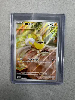 Yamper 099/094 Pokemon TCG Phantasmal Flames Illustration Rare English MINT MT - Image 1