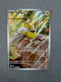 Yamper 099/094 Pokemon TCG Phantasmal Flames Illustration Rare English MINT MT - Image 2