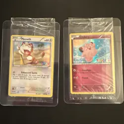 2 Toys R Us Sealed Pokemon Clefairy Holo 50/83 Meowth Holo 53/83 Stamped Sealed - Image 1