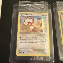 2 Toys R Us Sealed Pokemon Clefairy Holo 50/83 Meowth Holo 53/83 Stamped Sealed - Image 2