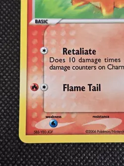 Pokemon TCG Charmander EX Crystal Guardians 48/100 STAMPED Reverse Holo - NM -H1 - Image 4