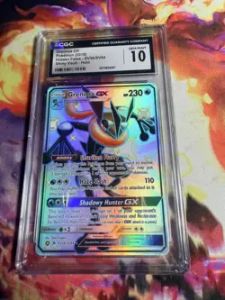 2019 POKEMON HIDDEN FATES SHINY VAULT- HOLO GRENINJA GX CGC 10 GEM MINT - Image 1
