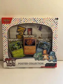 Pokemon TCG: Scarlet & Violet 151 Poster Collection Box New Factory Sealed TCG - Image 1