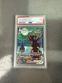2021 POKEMON SWORD & SHIELD EVOLVING SKIES SECRET FULL ART/UMBREON VMAX PSA 9 - Image 1
